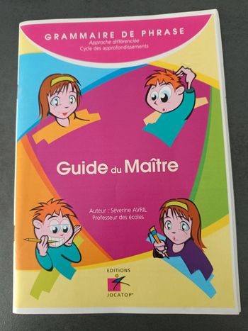 Guide du maître grammaire de phrase jocatop