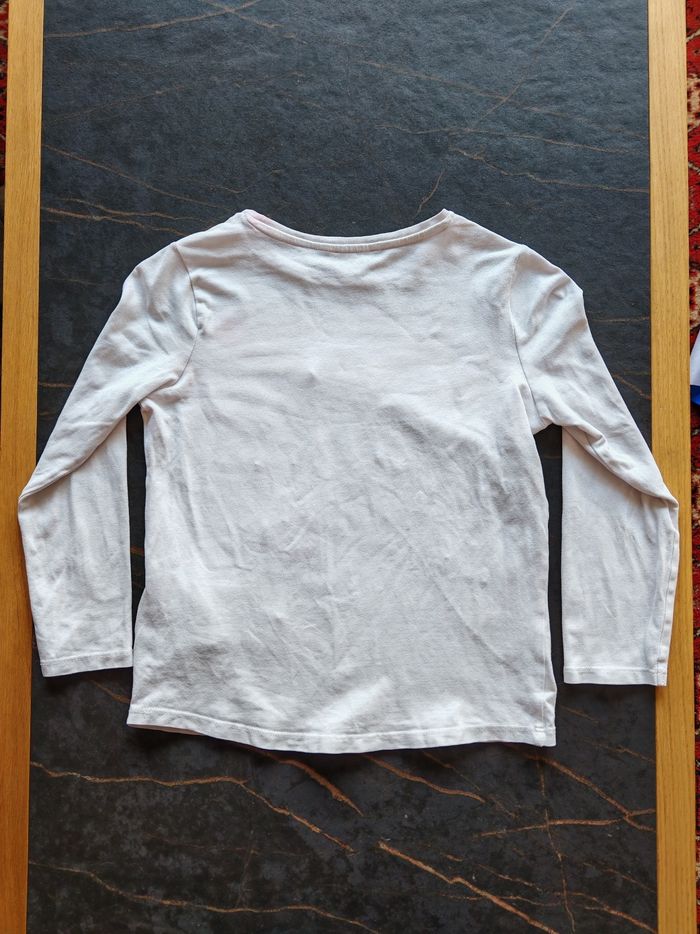 T-shirt blanc zèbre DPAM 6 ans - photo numéro 3