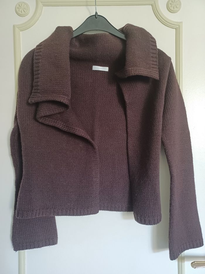 Gilet marron manches longues Promod taille 1/S