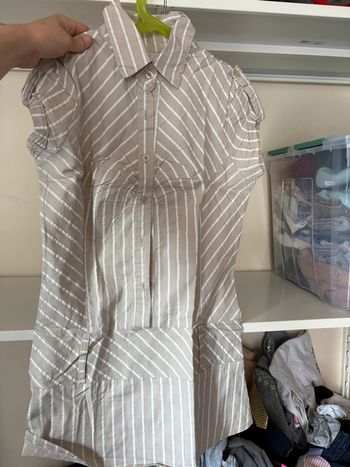 Haut rayure gris