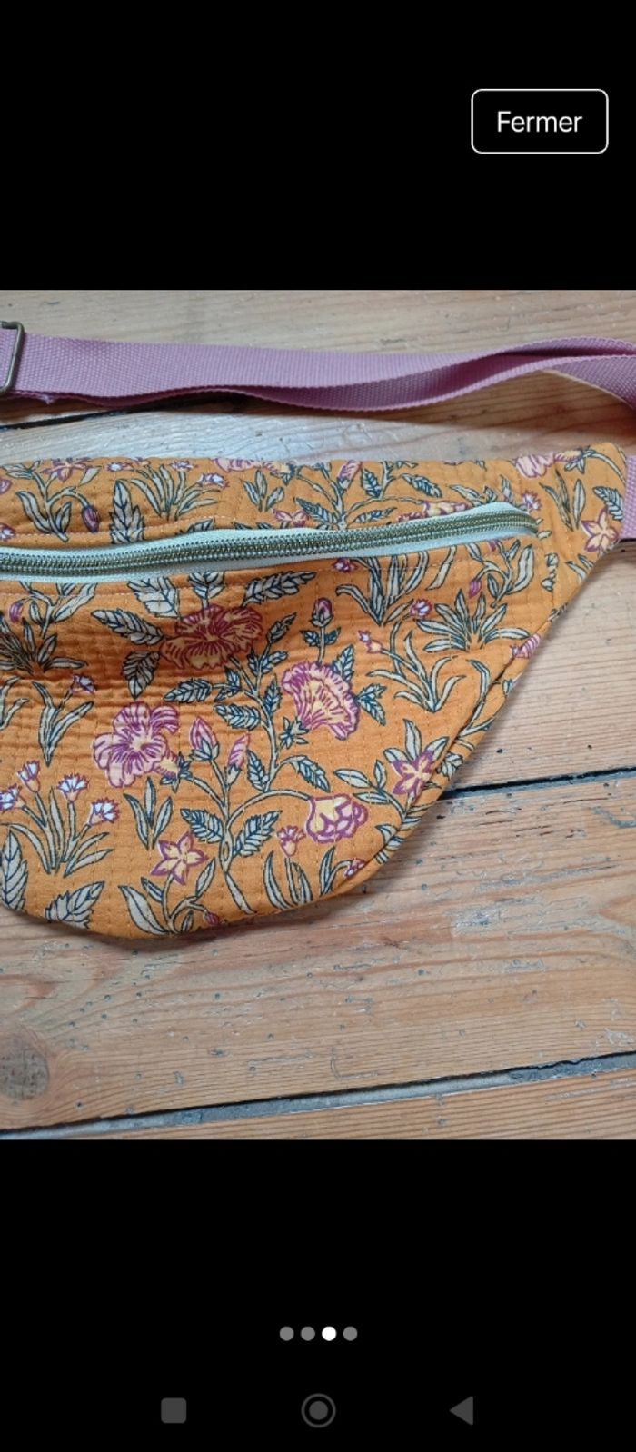 Sac banane tissus indien - photo numéro 2