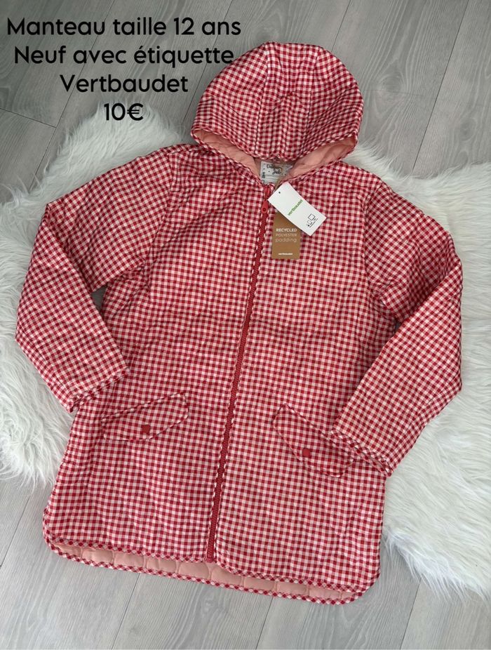 Manteau vertbaudet taille 12 ans neuf