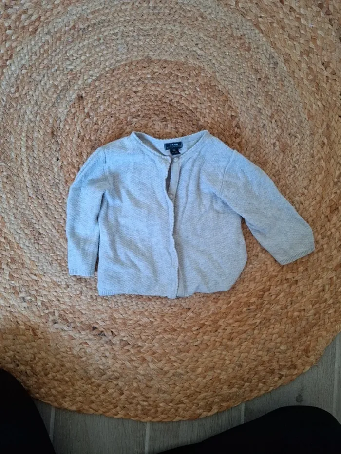 Veste cache cœur 9 mois