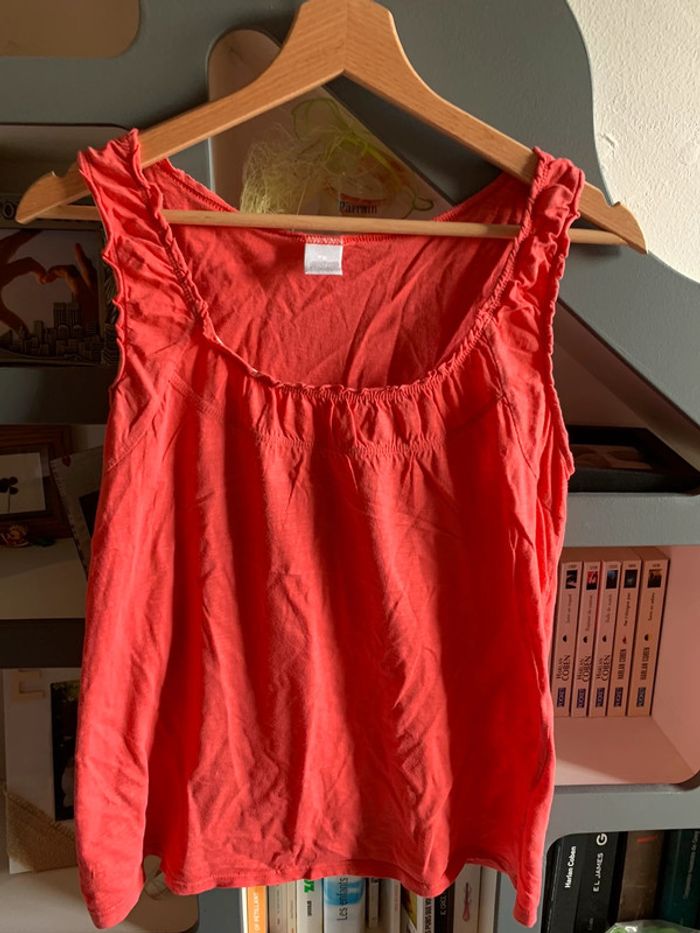 Débardeur corail Camaieu