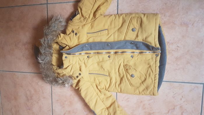 Blouson polaire à capuche garçon 5 ans moutarde Mayoral - photo numéro 2