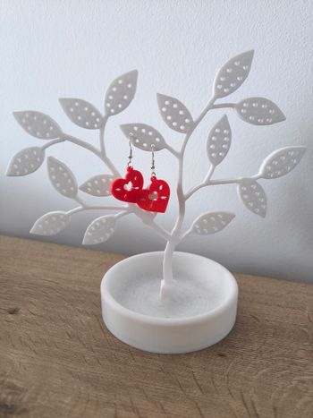 Boucles d'oreilles impression 3D 