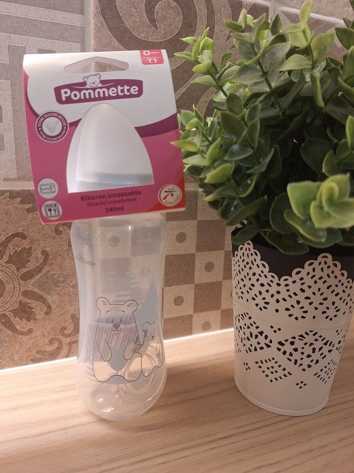 1 biberon 0m+ T1 240ml Pommette