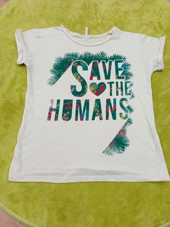 Tee shirt blanc casse UCB taille 8/9 ans