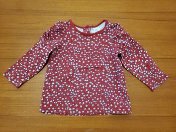 T-shirt manches longues fleuri 9mois