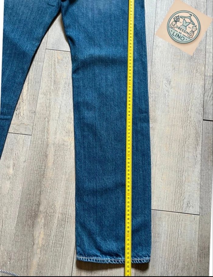 Levi’s 513 Slim Straight W32 L32 – Bleu usé vintage, bon état - photo numéro 8