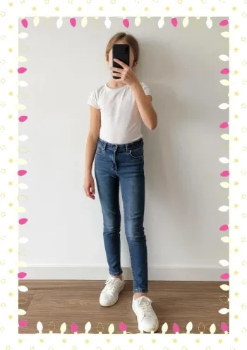Jean skinny enfant fille taille 12 ans
