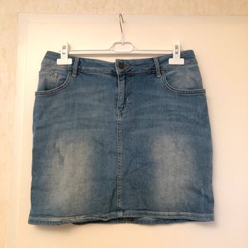 Mini jupe en jean clair