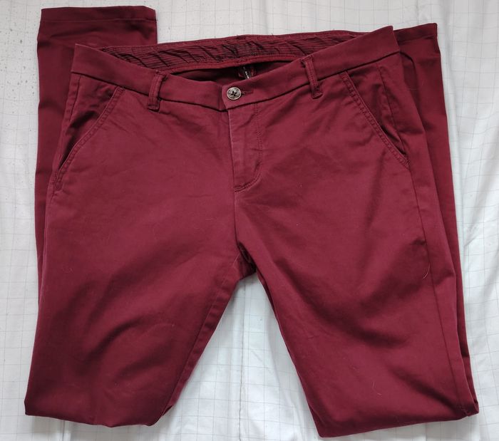 Pantalon bordeaux Only & Sons – Taille 40 (L34)