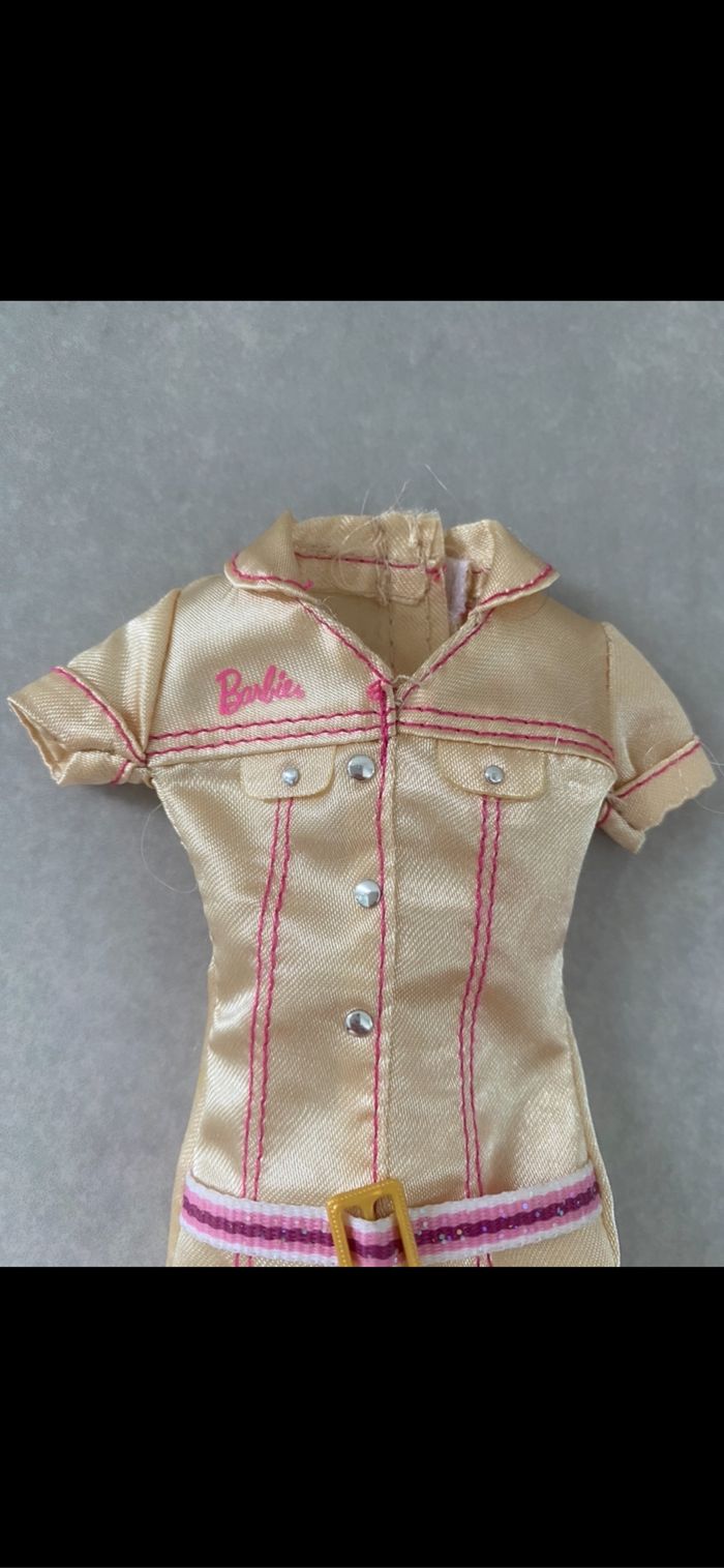 Robe courte doré Barbie - photo numéro 2