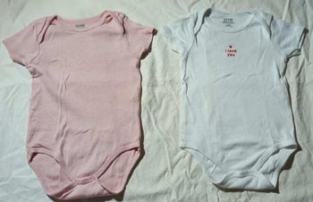 lot de 2 bodies manches courtes Kiabi