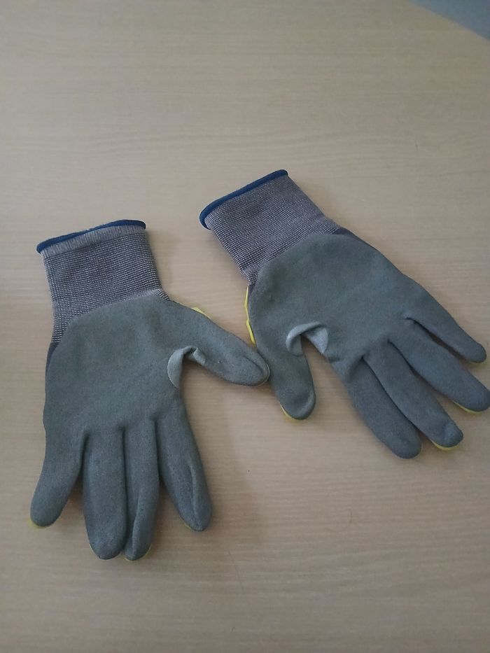 Gant de securite travail lourd nylon sableux micro - photo numéro 8