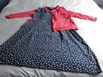 Veste Promod et robe fleurie In Extenso