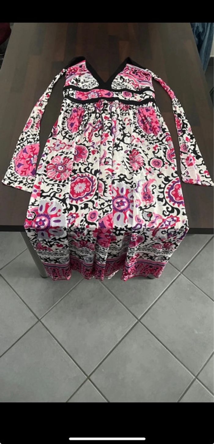 Très jolie Robe longue d'été Marella achetée en boutique en Italie en parfait état. Taille M - photo numéro 4