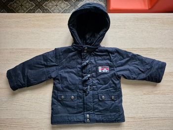 Manteau style Duffle-coat Cyrillus Bébé Garçon - Marine - 6 mois (68 cm)