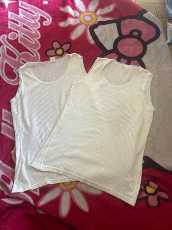 Lot de 2 débardeurs blanc