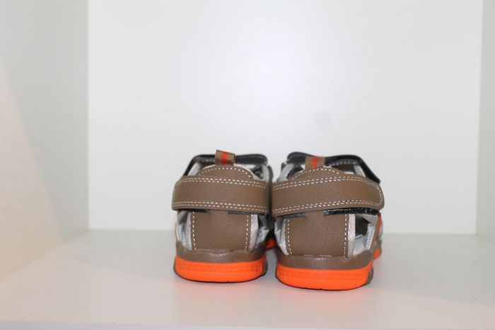 superbe sandales nus pieds marron et orange 31 - photo numéro 5