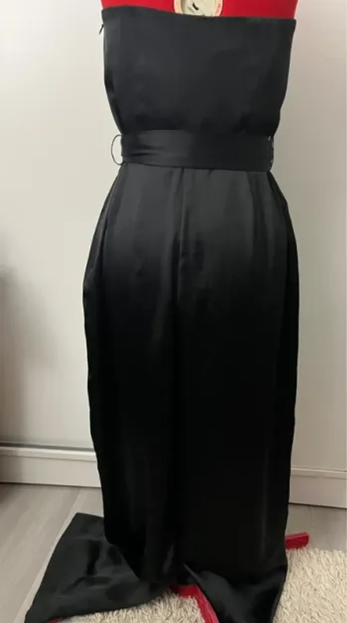 Combinaison fluide bustier satinée noire H&M - photo numéro 6