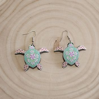 Jolie boucle d'oreille tortue 🐢