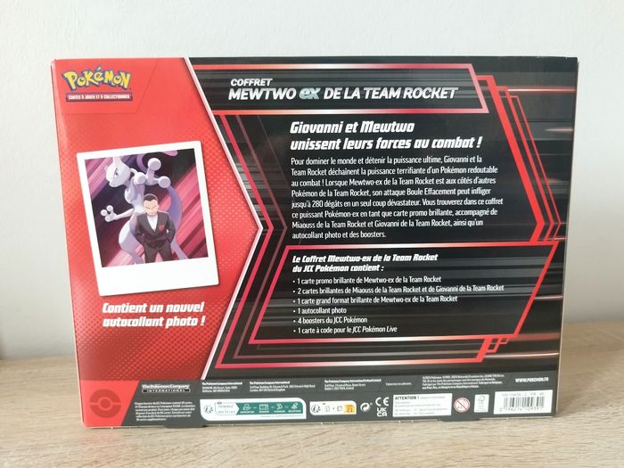 Coffret Mewtwo Ex de la team Rocket - photo numéro 2
