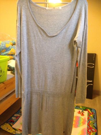 Robe pull grise manches longues bonobo