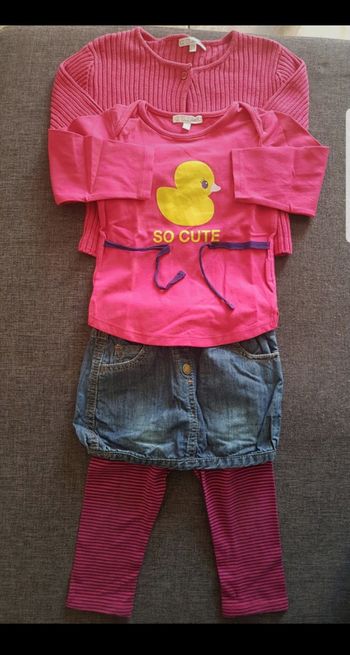 Ensemble 4 pièces fille 18 mois