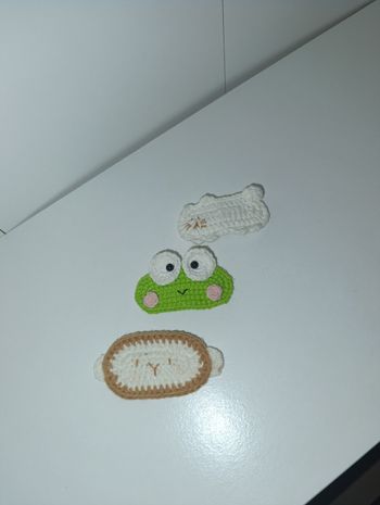 Lot de 3 barrettes crochet