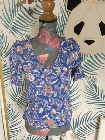 Tee-shirt manches 3/4 imprimé S