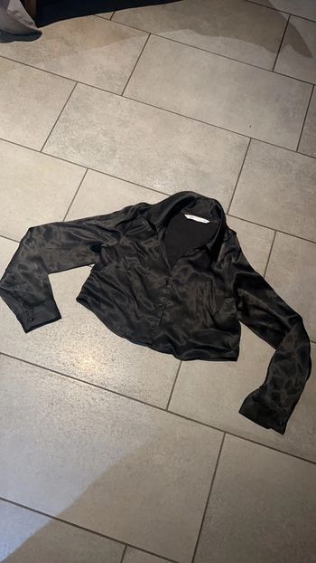 Chemise courte satin Zara