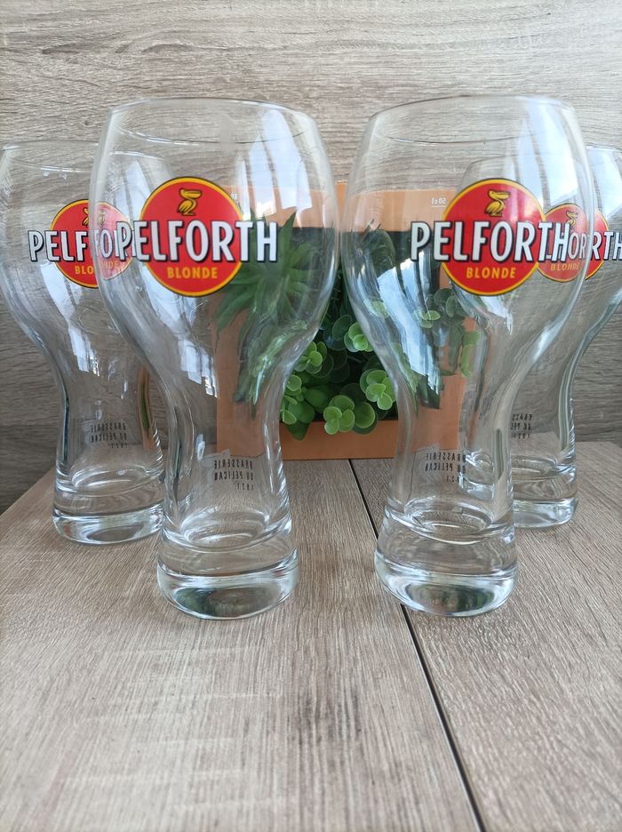 Lot 4 verres pelforth - photo numéro 2