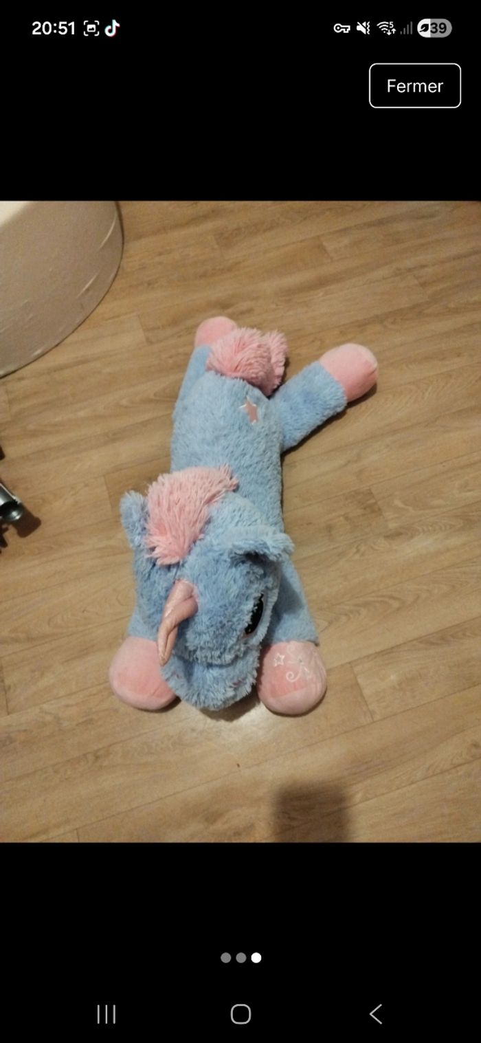 Grande peluche licorne - photo numéro 3