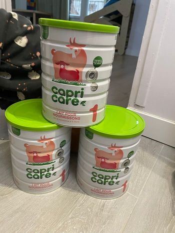 Lot de 3 boites Capricare 1er âge 