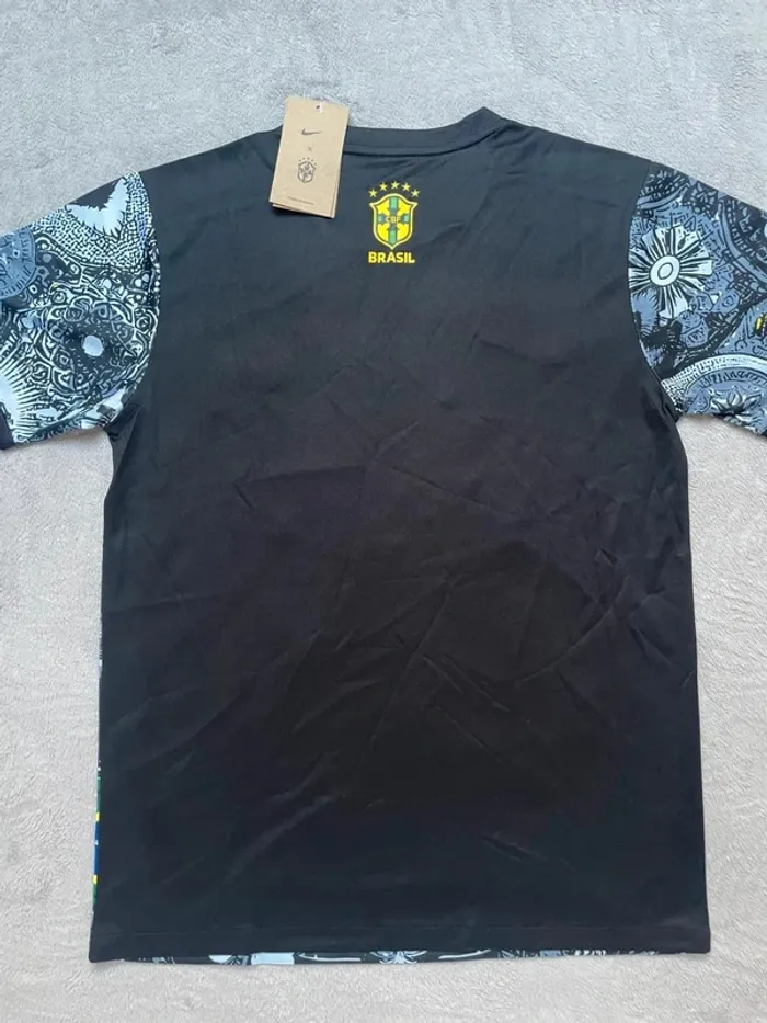 Maillot concept foot Brésil noir édition Rio Christ Rédempteur taille M - photo numéro 9