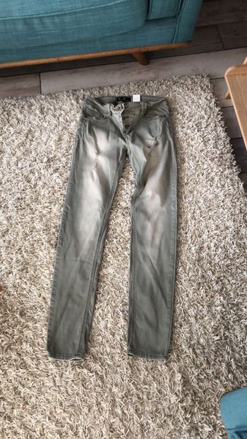 Jeans femme Best Mountain - T36 gris délavé