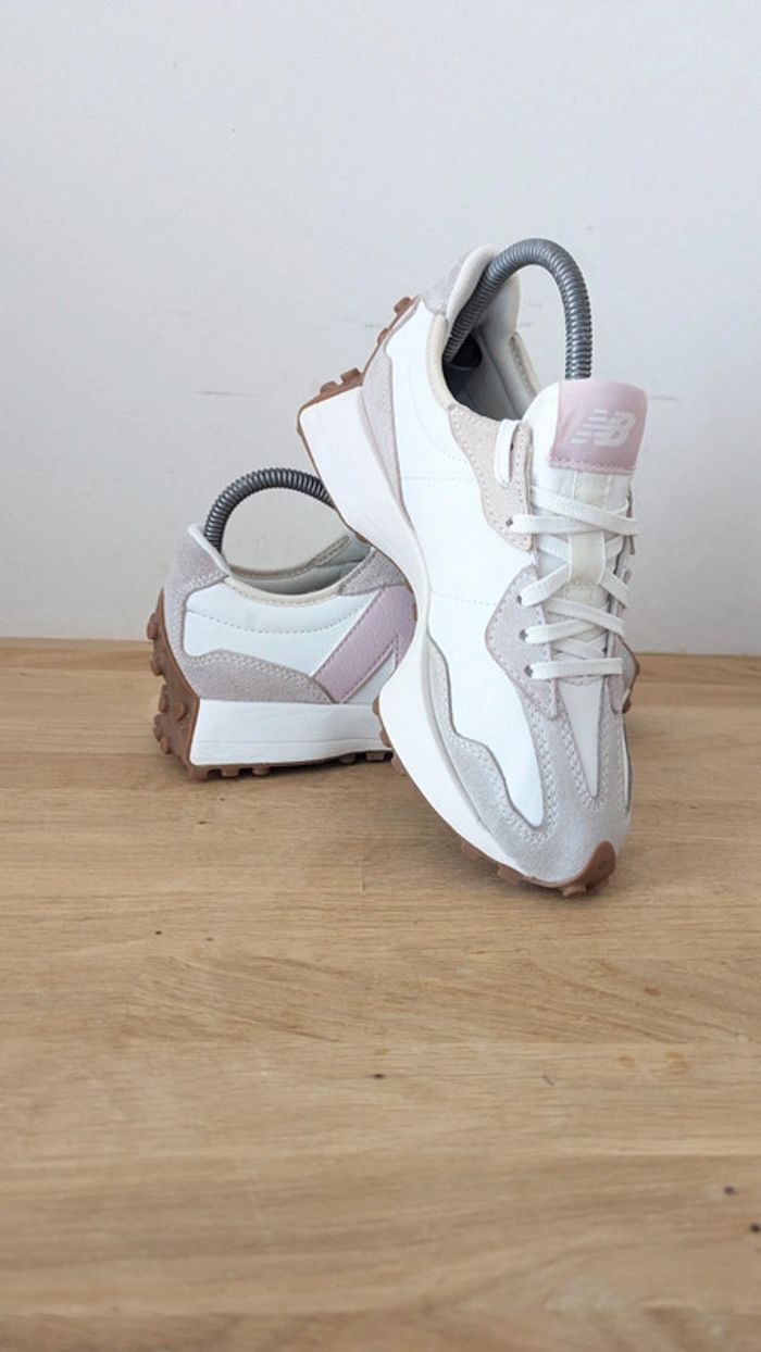 New balance 327 blanc rose - photo numéro 3