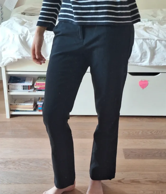 Pantalon costume fluide noir esprit 40 L femme