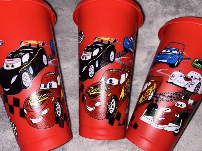 Grand gobelet à paille cars Disney pixar - photo numéro 3