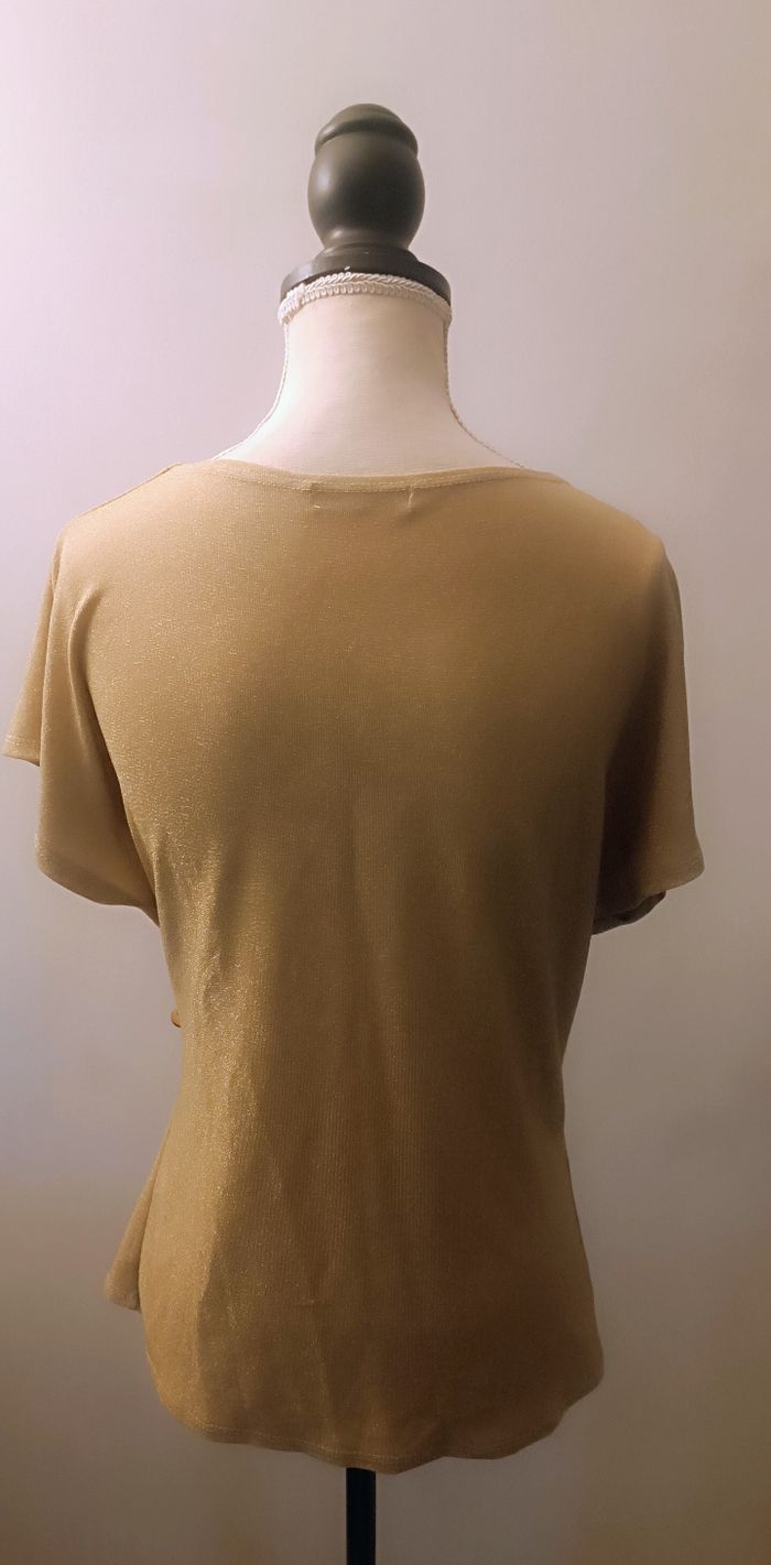 T-shirt femme taille 40/42 doré - photo numéro 5