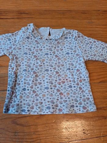 T-shirt manche longue fleur hiver