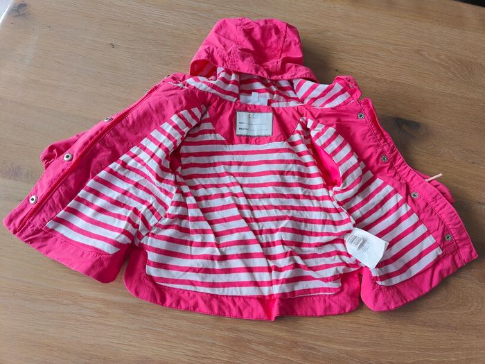 Manteau mi-saison rose Cadet Rousselle 6 mois - photo numéro 3