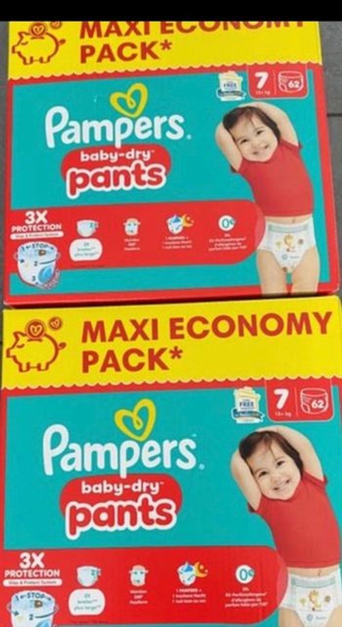 124 couches culottes Pampers pants taille 7