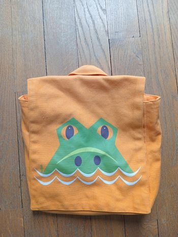 Sac à dos enfant Mibo Coq en pâte crocodile coton bio