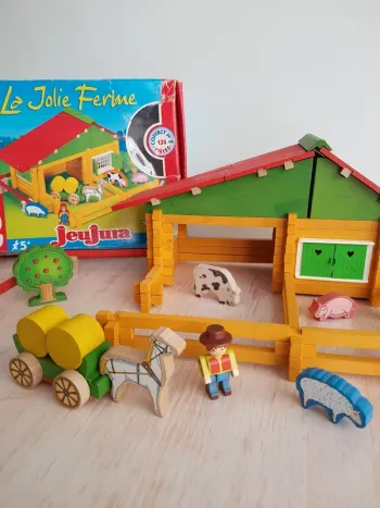 Jeu de construction La jolie ferme en bois Jeujura