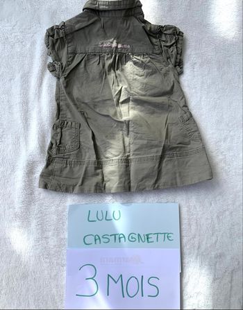 Robe kaki 3 mois Lulu Castagnette 