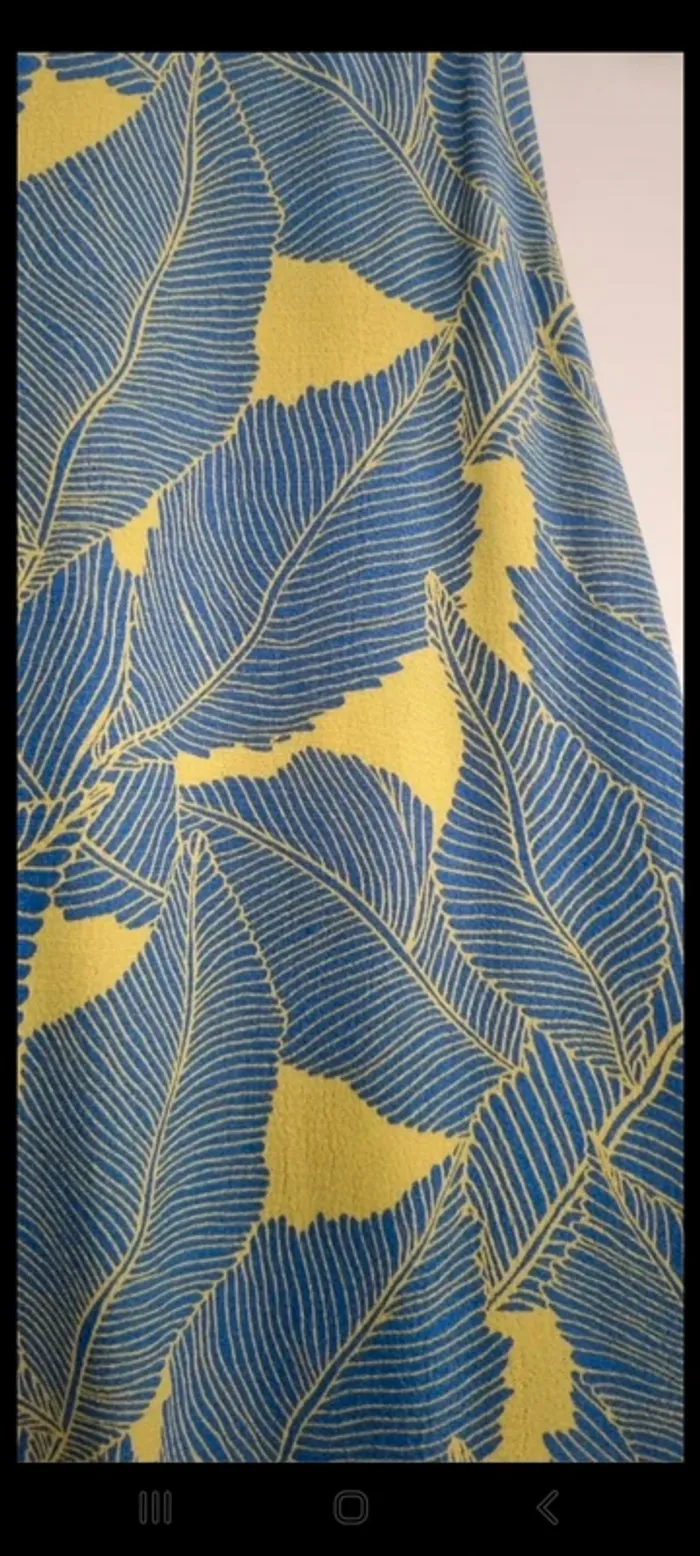 Robe h&m longue imprimée bleu vert 38 - photo numéro 9