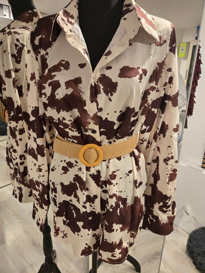 Ceinture magique extensible beige neuve